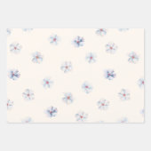 Frühlingsrosa und Lila Blüten Geschenkpapier Set (Vorderseite 2)