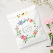 Frühlingsrosafarbenes Florales Gesegnet Über Alles Geschenktütchen (Versiegelt)
