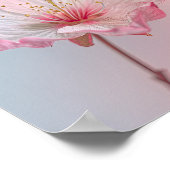 Frühlingsrot: Kirschblossom Elegance Poster (Ecke)