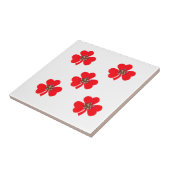 Frühlingsrot, rote Küchenklemmen Fliese (Seite)