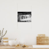 Frühlingsrückgänge bei Hodgson Graustufen Poster (Küche)
