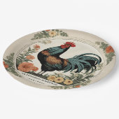 Frühlingsruder Pappteller (Schrägansicht)