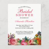 Frühlingsrustikal, blumenrosa Brautparty (Vorderseite)