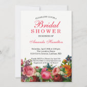 Frühlingsrustikal, blumenrosa Brautparty Einladung (Vorderseite)