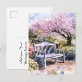 Frühlingssaal Blossom Feiertagspostkarte (Vorne/Hinten)