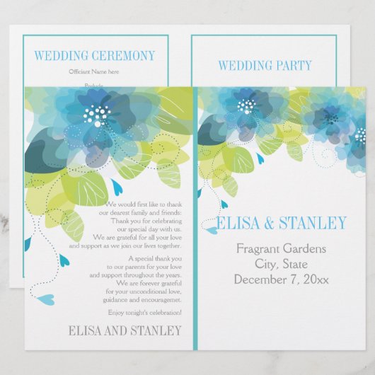 Frühlingssaison Blumen Blumen (Vorne/Hinten)