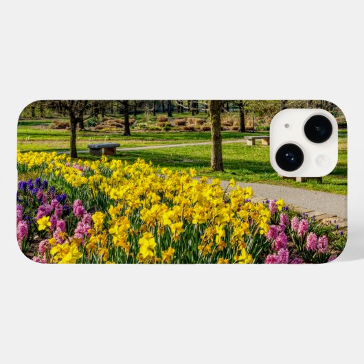 Frühlingssaison Blumengarten Case-Mate iPhone Hülle (Rückseite (Horizontal))