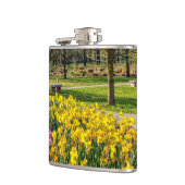 Frühlingssaison Blumengarten Flachmann (Links)