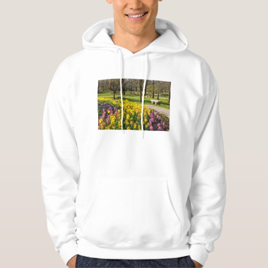 Frühlingssaison Blumengarten Hoodie (Vorderseite)