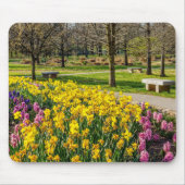 Frühlingssaison Blumengarten Mousepad (Vorne)