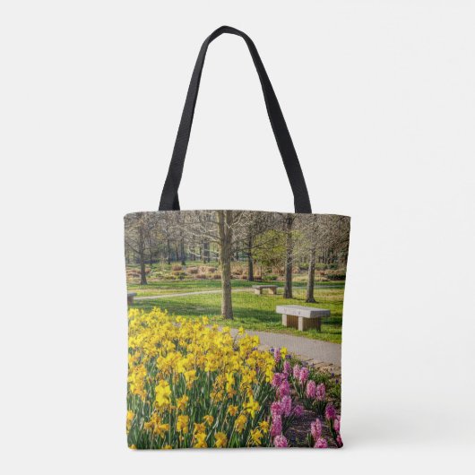 Frühlingssaison Blumengarten Tasche (Rückseite)