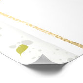 Frühlingssaison Dusche Begrüßungszeichen Wildblume Poster (Ecke)