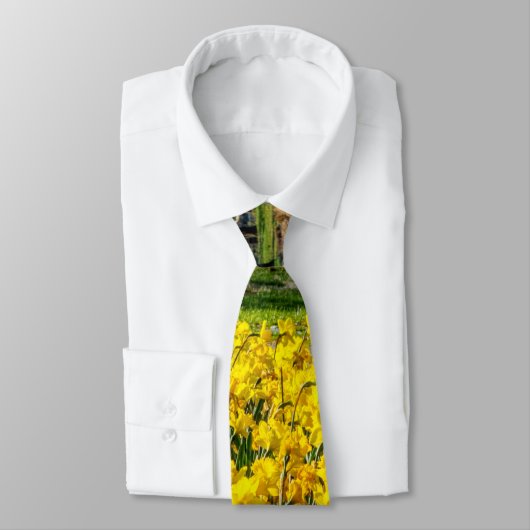 Frühlingssaison Flower Garden Neck Tie Krawatte (Gebunden)