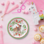 Frühlingssaison - Kaninchen / Ostertag Pappteller (Party)