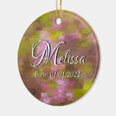 Frühlingssaison Pinks Abstrakt Baby Ornament (Links)