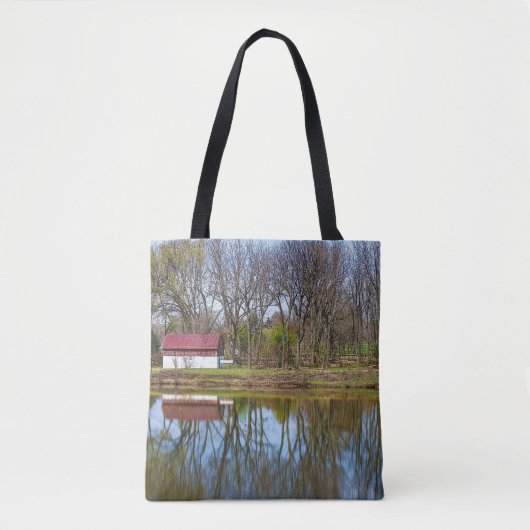 Frühlingssaison Reflektionen painterly Tasche (Vorderseite)