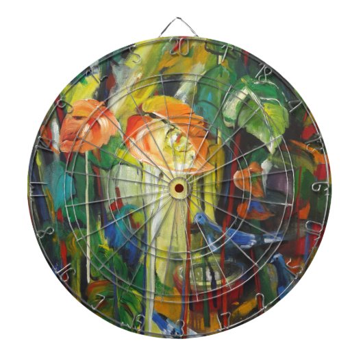 Frühlingssaison und Tauben Dartscheibe (vorne)