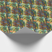 Frühlingssaison und Tauben Geschenkpapier (Ecke)