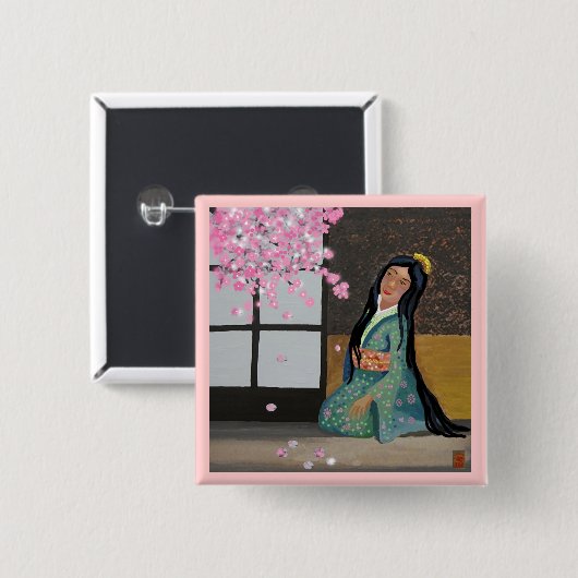 Frühlingssakura Button (Vorne & Hinten)