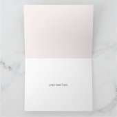 Frühlingssakura Japanische Kirschblüten Rosa Dankeskarte (Innenseite)