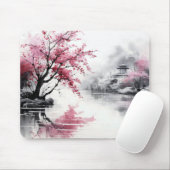 Frühlingssakura Tintenzeichnung Mousepad (Mit Mouse)