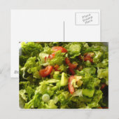 Frühlingssalat Postkarte (Vorne/Hinten)