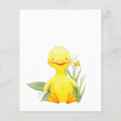 Frühlingssäule Lilly der Valley Baby Shower Flyer (Hinten)