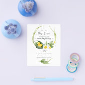 Frühlingssäule Lilly der Valley Baby Shower Flyer (Einzeln)