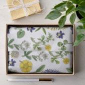 Frühlingssäule Wildblume Gelbe Lila Blumenlatte Seidenpapier (Geschenk)