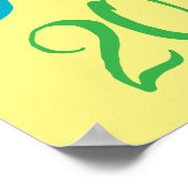 Frühlingsschild, farbiges Verkaufszeichen, Boutiqu Poster (Ecke)