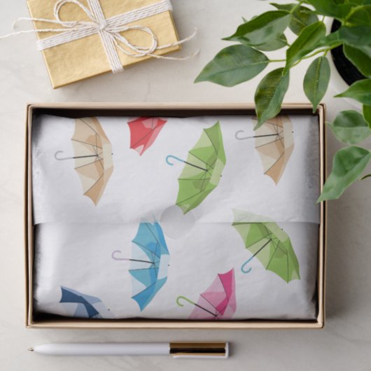 Frühlingsschirme Seidenpapier (Geschenk)