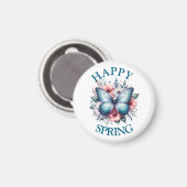 Frühlingsschmetterling-96282 Magnet (Vorderseite/Rückseite)