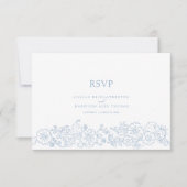 Frühlingsschmetterlinge Blume Hochzeitsmahl RSVP Karte (Vorderseite)