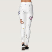 Frühlingsschmetterlinge Leggings (Rückseite)