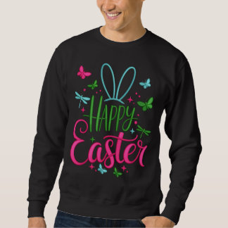 Frühlingsschmetterlinge Libellen Frohe Ostern Sweatshirt