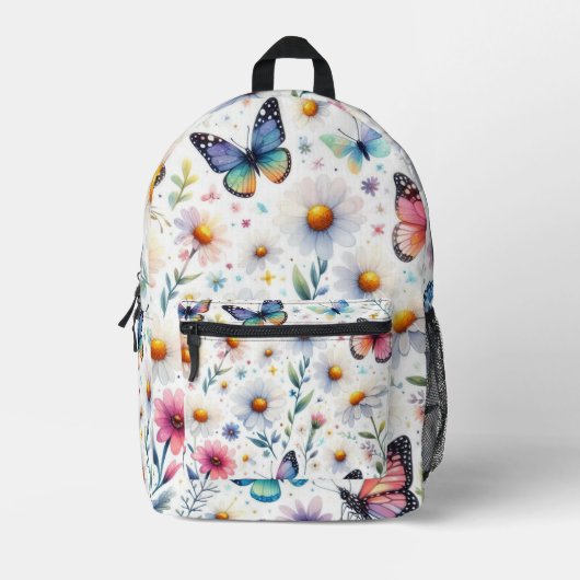 Frühlingsschmetterlinge und Milchprodukte Bedruckter Rucksack (Vorderseite)