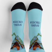 Frühlingsschneehuhn Socken (Oben)