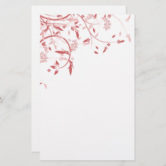 Frühlingsschweine & Vögel & Weißstationäre Station Briefpapier (Vorne/Hinten)