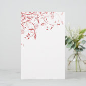 Frühlingsschweine & Vögel & Weißstationäre Station Briefpapier (Stehend Vorderseite)