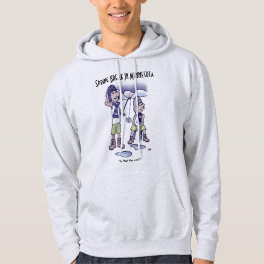 Frühlingsschwung Ash Männerhoodie Hoodie (Vorderseite)