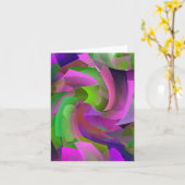 Frühlingsschwung...... Karte (Gelbe Blume)