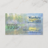 Frühlingssee-Impressionen Visitenkarte (Vorderseite)