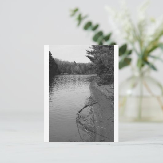 Frühlingssee Postkarte (Stehend Vorderseite)