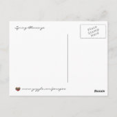 Frühlingssegment Ukrainische Volkskunst Postkarte (Rückseite)