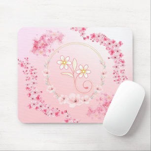 Frühlingssegnung - Rosa Blumendarstellung Mousepad