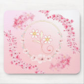 Frühlingssegnung - Rosa Blumendarstellung Mousepad (Vorne)