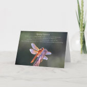 Frühlingssehen mit Dragonfly und Segen Karte (Vorderseite)