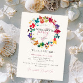 FrühlingsSenf Lila Meadow Junggeselinnen-Abschied Einladung