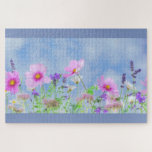 FrühlingsSky Puzzle<br><div class="desc">Das ist ein Foto wilder Blume,  die gegen einen schönen blauen Himmel blühen. Dieses Bild ist auf einer Vielzahl von anderen Produkten verfügbar,  klicken Sie einfach auf den Link unter dem Foto in der Nähe von 'Über dieses Design'.</div>