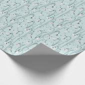 Frühlingssnowdrop: Vintager Raindrop Hintergrund. Geschenkpapier (Ecke)
